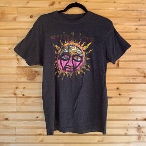 Sublime Band Tee Charcoal Size Large Yellow, Pink Graphics